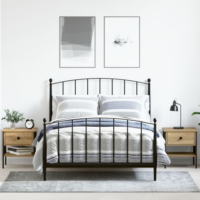 Berkfield Home Bedside Tables 2 pcs Artisan Oak 40x42x45 cm Engineered Wood in Beige - Size: 40 x 42 x 45 cm - image 1