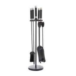 "Leecroft Contemporary Companion Set Black Pewter 25""" - thumbnail 1