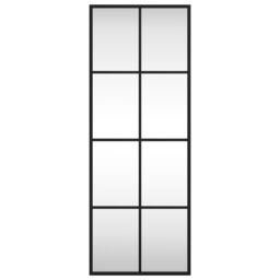 Berkfield Home Wall Mirror Black 30x80 cm Rectangle Iron - thumbnail 3
