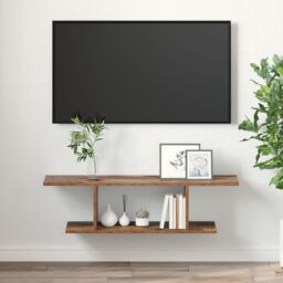 Berkfield Home TV Cabinet with Shelf Brown 103 x 30 x 26.5 cm Engineered wood - thumbnail 4