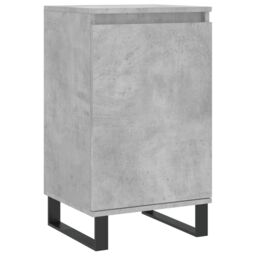 Berkfield Home Sideboard Concrete Grey 40x35x70 cm Engineered Wood in White - Size: 40 x 35 x 70 cm - thumbnail 2