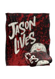 Warner Brothers Friday The 13Th Silky Touch Super Soft Throw Blanket 152x127cm in White - Size: 152x127 cm - thumbnail 2