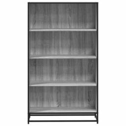 Berkfield Home Modern Bookcase Grey Sonoma 80.5x35x139 cm Engineered Wood - thumbnail 4