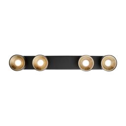 Nordlux Vintage Indoor Spot Light Black Metal GU10 Gold Inner - Mains Powered, IP20 - thumbnail 2