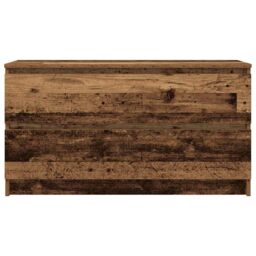 Berkfield Home TV Cabinet Old Wood 100x35x54 cm Engineered Wood in Brown - Size: 100 x 35 x 54 cm - thumbnail 6