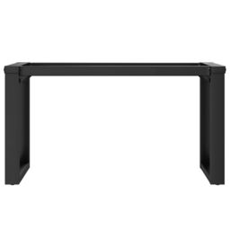 Berkfield Home Coffee Table Legs O-Frame 80x40x43 cm Steel in Black - Size: 80 x 40 x 43 cm - thumbnail 4