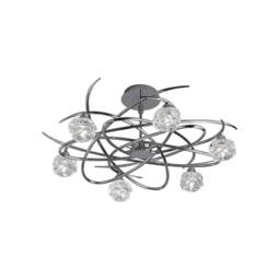 Netlighting Maremagnum Semi Flush Convertible 6 Light G9 Polished Chrome in Silver - thumbnail 3