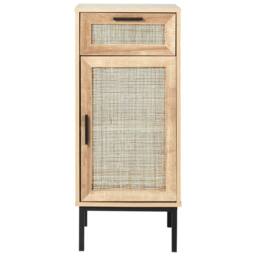 Wyld and Coco Bathroom Cabinet 40 x 92 cm Natural Rattan Front - thumbnail 5