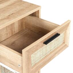 Wyld and Coco Bathroom Cabinet 40 x 92 cm Natural Rattan Front - thumbnail 7