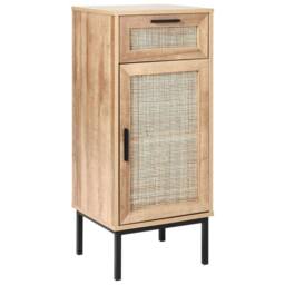 Wyld and Coco Bathroom Cabinet 40 x 92 cm Natural Rattan Front - thumbnail 2