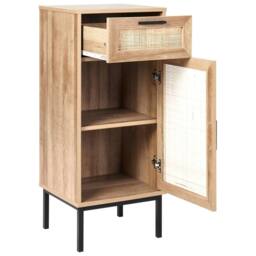 Wyld and Coco Bathroom Cabinet 40 x 92 cm Natural Rattan Front - thumbnail 4