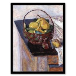 Artery8 Still Life The Basket of Fruit Bonnard Framed Wall Art Print - Size: A4 - thumbnail 1