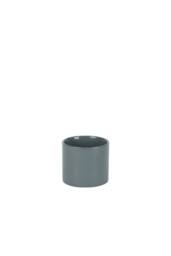 KDMD Hortus Sofia Glossy Grey Ceramic Pot 7cm 5 Pack - thumbnail 2