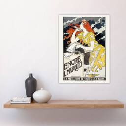 "Artery8 L Marquet Ink Art Nouveau Advert Grasset Wall Art Poster Print in White - Size: W18"" x H24""" - thumbnail 4