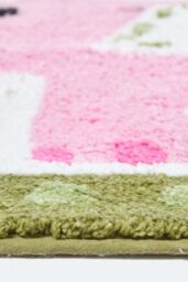 Homescapes Cotton Tufted Pink Elephant Children Rug - Size: 50 cm x 80 cm - thumbnail 3