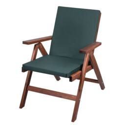 NESTLUNE Waterproof Low Back Chair Cushion Seat Pad in Green - Size: 120 cm x 135 cm - thumbnail 3
