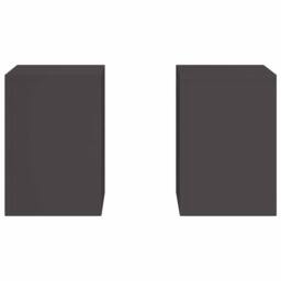 Berkfield Home Outdoor Plant Stands Pillar 2 pcs Black 24x24x35 cm Steel - Size: 24 x 24 x 35 cm - thumbnail 6