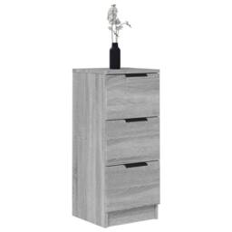 Berkfield Home Sideboards 2 pcs Grey Sonoma 30x30x70 cm Engineered Wood - Size: 30 x 30 x 70 cm - thumbnail 4
