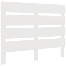 Berkfield Home Headboard White 90x3x80 cm Solid Wood Pine - Size: 90 x 3 x 80 cm - thumbnail 3