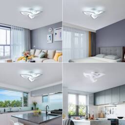 COMELY 36W Modern Design Ceiling Light, 3 Lights, 6500K Cool White - thumbnail 5