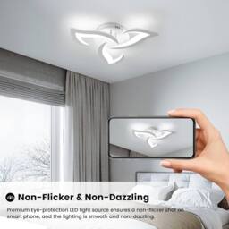 COMELY 36W Modern Design Ceiling Light, 3 Lights, 6500K Cool White - thumbnail 9