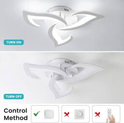 COMELY 36W Modern Design Ceiling Light, 3 Lights, 6500K Cool White - thumbnail 8