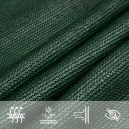 Berkfield Home Sunshade Sail 160 g/m¬≤ Dark Green 2.5x2.5 m HDPE - thumbnail 5