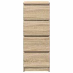 Berkfield Home Sideboard Sonoma Oak 37.5x35x99 cm Engineered Wood in Light Tan - thumbnail 6