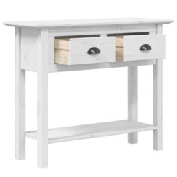 Berkfield Home Console Table BODO White 90x34.5x73 cm Solid Wood Pine - thumbnail 4