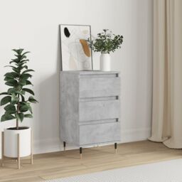 Berkfield Home Sideboard Concrete Grey 40x35x70 cm Engineered Wood - Size: 40 x 35 x 70 cm