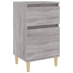 Berkfield Home Bedside Cabinet Grey Sonoma 40x35x70 cm - Size: 40 x 35 x 70 cm - thumbnail 1
