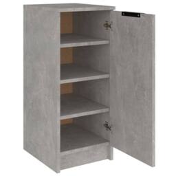 Berkfield Home Shoe Cabinet Concrete Grey 30x35x70 cm Engineered Wood - Size: 30 x 35 x 70 cm - thumbnail 6