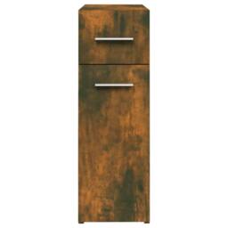 Berkfield Home Apothecary Cabinet Smoked Oak 20x45.5x60 cm Engineered Wood in Brown - thumbnail 5