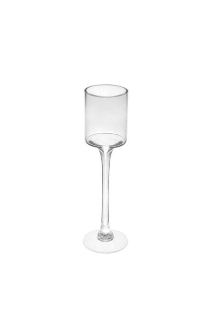 KDMD Clear Tall Stem Candle Holder Glass Vase 40cm - image 1