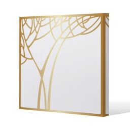 Benjamin Tate Design Golden Tree (Canvas Print) / 90 x 90 x 4cm in Natural - Size: 90 x 90 x 4 cm - thumbnail 1