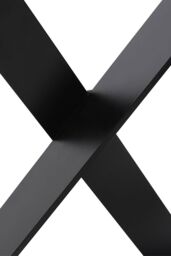 Living and Home 40x5x30cm Industrial Heavy Duty X Shape Iron Table Legs in Black - Size: 40 x 5 x 30 cm - thumbnail 5