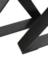 Living and Home 40x5x30cm Industrial Heavy Duty X Shape Iron Table Legs in Black - Size: 40 x 5 x 30 cm - thumbnail 6