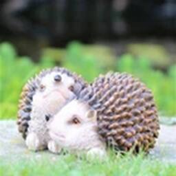 EONLION 15cm Garden Ornaments Hedgehog Wildlife patio Home Decor in Brown - Size: 15 cm - thumbnail 3