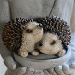 EONLION 15cm Garden Ornaments Hedgehog Wildlife patio Home Decor in Brown - Size: 15 cm - thumbnail 5