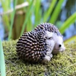 EONLION 15cm Garden Ornaments Hedgehog Wildlife patio Home Decor in Brown - Size: 15 cm - thumbnail 2