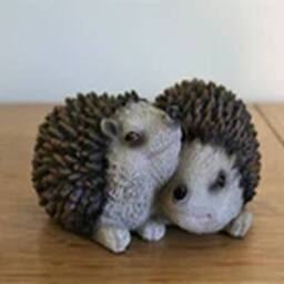 EONLION 15cm Garden Ornaments Hedgehog Wildlife patio Home Decor in Brown - Size: 15 cm - thumbnail 4