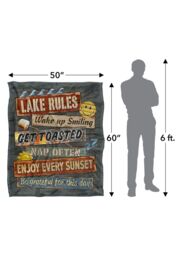 JQ Licensing James Piazza Lake Rules Silky Touch Super Soft Throw Blanket 152 X 127 cm in White - thumbnail 5