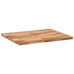 Berkfield Home Desk Top Oil Finished 100x80x4 cm Solid Wood Acacia in Brown - Size: 100 x 80 x 4 cm - thumbnail 3