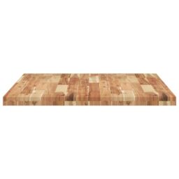 Berkfield Home Desk Top Oil Finished 100x80x4 cm Solid Wood Acacia in Brown - Size: 100 x 80 x 4 cm - thumbnail 5