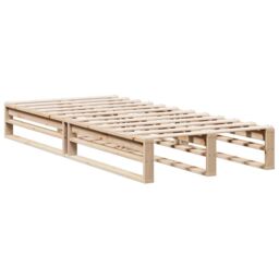 Berkfield Home Bookcase Bed without Mattress 90x200 cm Solid Wood Pine in Brown - thumbnail 5