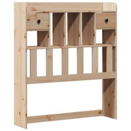 Berkfield Home Bookcase Bed without Mattress 90x200 cm Solid Wood Pine in Brown - thumbnail 6