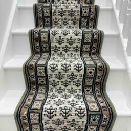 runrug Stair Runner Carpet for Staircases - Soft & Comfy, 9mm - 'Mayan' in Green - Size: 60 cm x 600 cm - thumbnail 6