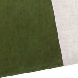 Yard Morden Soft-Washed Velvet Cushion in Dark Olive - Size: 50 cm x 50 cm - thumbnail 4