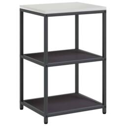 Berkfield Home with Shelf Other with Storage with Door 3 pcs Black Cold-rolled steel - thumbnail 6