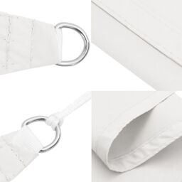 Berkfield Home Sun Shade Sail White 7x5x5 m 100% Polyester Oxford - thumbnail 6